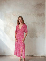 Load image into Gallery viewer, Imelda Dress Ditsy Red