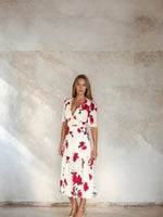 Load image into Gallery viewer, Imelda Dress Cream Poppy