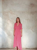 Load image into Gallery viewer, Elena Dress Red Ditsy