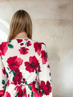 Load image into Gallery viewer, Violet Dress Cream Poppy