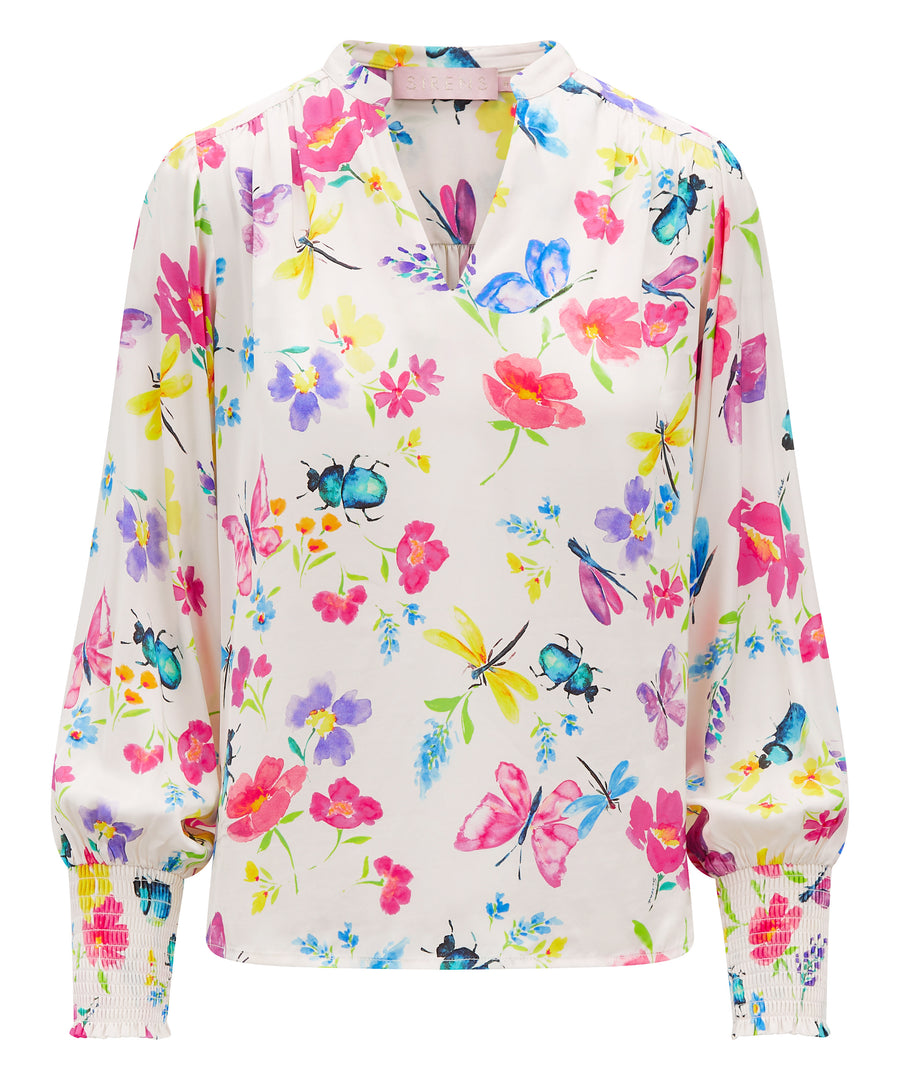 Dawn Blouse Cream Love Bug