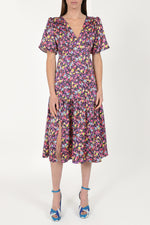 Load image into Gallery viewer, Imelda Dress Navy Ditsy Floral