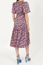 Load image into Gallery viewer, Imelda Dress Navy Ditsy Floral