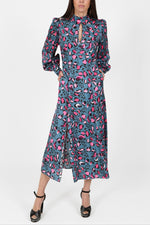 Load image into Gallery viewer, Paris Midi Dress in Leopard Print
