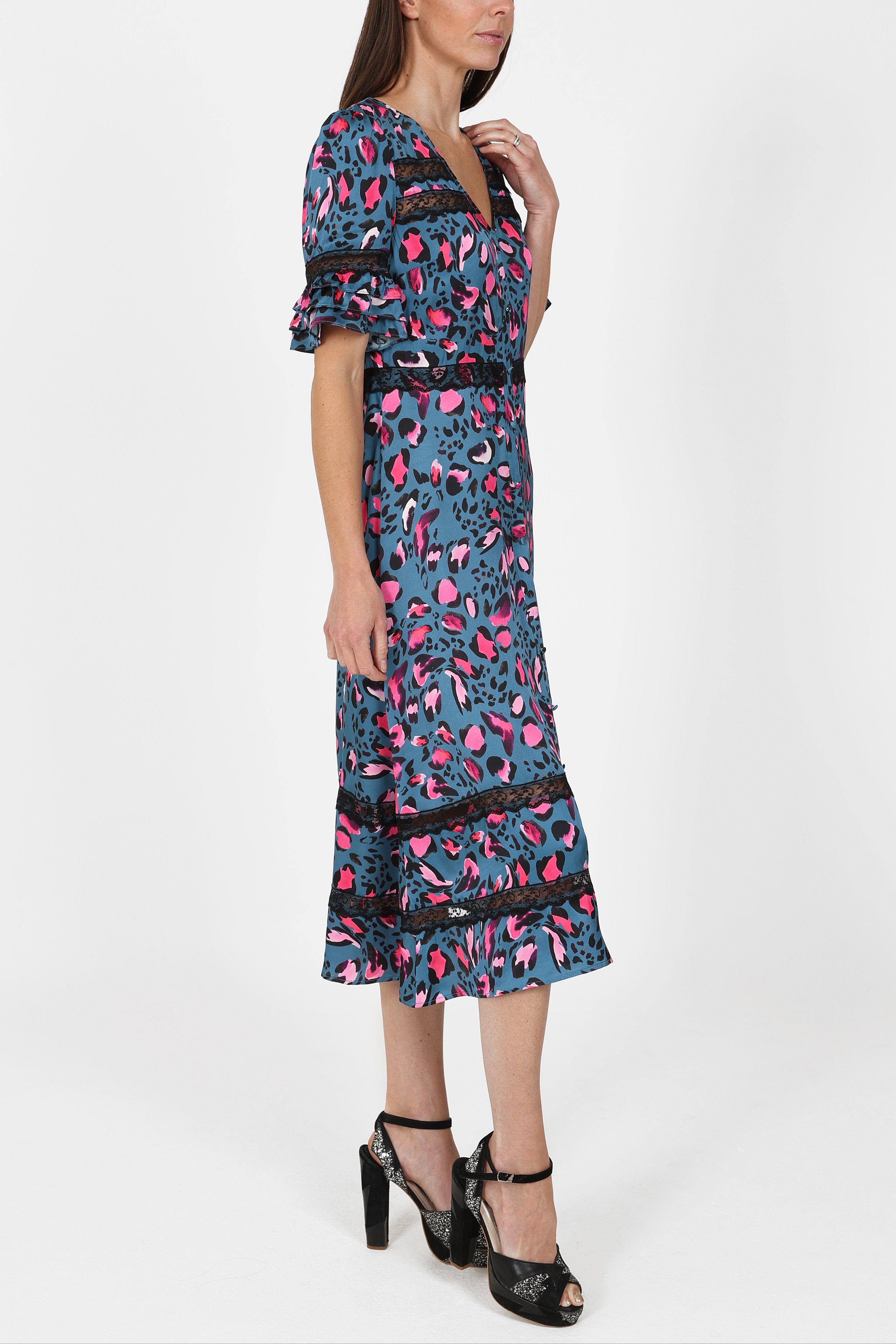 London Dress in Leopard Print - Image 5