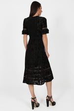 Load image into Gallery viewer, London Midi Dress in Black