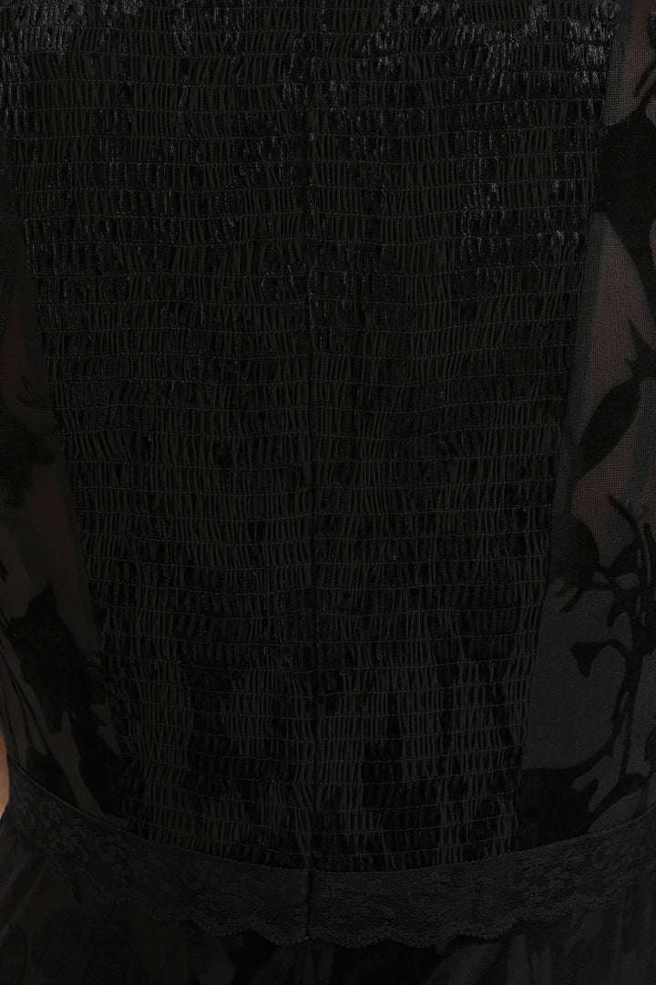 London Midi Dress in Black