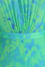 Load image into Gallery viewer, Iris Wrap Dress Green Butterfly