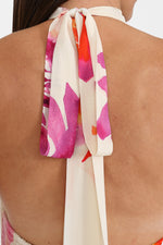 Load image into Gallery viewer, Camila Halter Neck Pink Flower