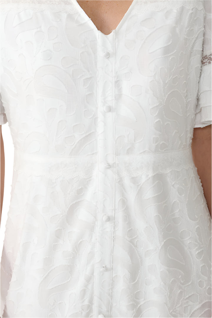 London Midi Dress White Picard