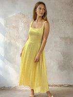 Load image into Gallery viewer, Bella Dress Ditsy Yellow