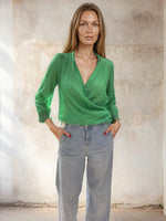 Load image into Gallery viewer, Joanne Blouse Green