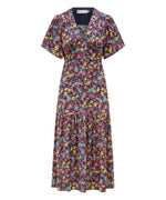 Load image into Gallery viewer, Imelda Dress Navy Ditsy Floral