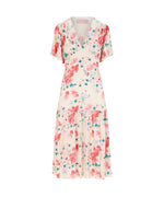 Load image into Gallery viewer, Imelda Dress Ecru Fish Print