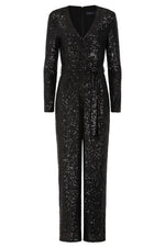 Load image into Gallery viewer, New York Jumpsuit in Black Sequins