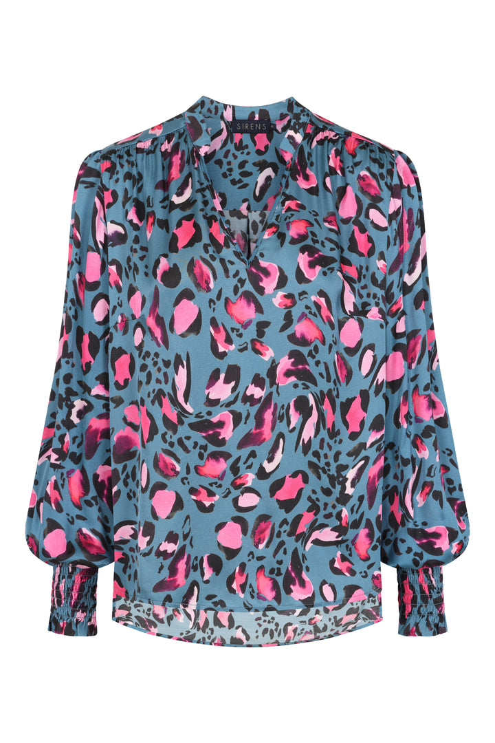 Dawn Blouse in Leopard Print