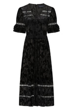 Load image into Gallery viewer, London Midi Dress in Black
