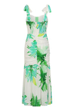 Load image into Gallery viewer, Poppy Dress Green Floral Print