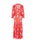 Load image into Gallery viewer, Riri Maxi Dress Coral Fish Print