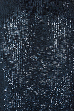Load image into Gallery viewer, Madrid Sequin Skirt Navy