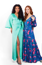 Load image into Gallery viewer, Riri Dress Dark Blue Fish