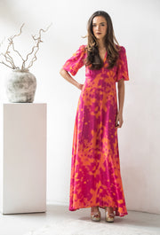 Elena Pink Butterfly Print