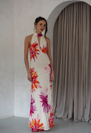 Camila Halter Neck Pink Flower