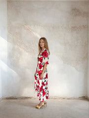 Elena Dress Cream Poppy