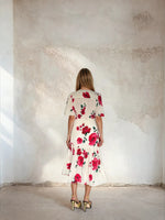 Load image into Gallery viewer, Imelda Dress Cream Poppy