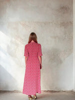 Load image into Gallery viewer, Elena Dress Red Ditsy