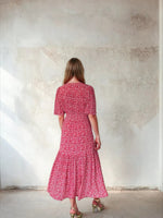 Load image into Gallery viewer, Imelda Dress Ditsy Red