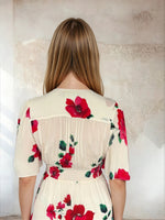 Load image into Gallery viewer, Imelda Dress Cream Poppy