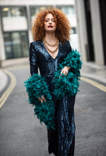 Load image into Gallery viewer, New York Jumpsuit in Navy Sequins
