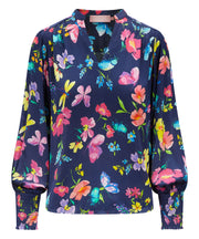 Dawn Blouse Navy Love Bug