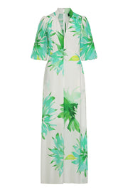 Elena Maxi Dress Soft Green Floral