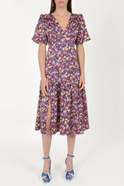 Imelda Dress Navy Ditsy Floral