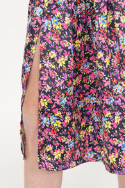 Imelda Dress Navy Ditsy Floral