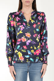 Dawn Blouse Navy Love Bug