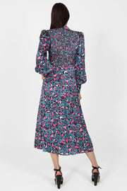 Paris Midi Dress in Leopard Print