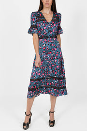 London Dress in Leopard Print