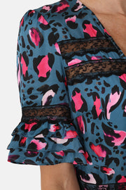 London Dress in Leopard Print