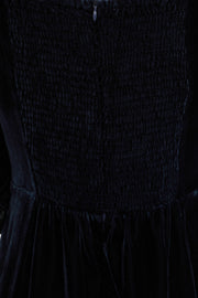 Rome Midi Dress in Navy Velet