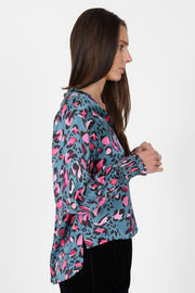 Dawn Blouse in Leopard Print