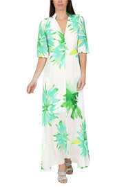 Elena Maxi Dress Soft Green Floral