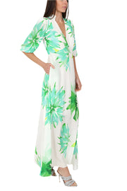 Elena Maxi Dress Soft Green Floral