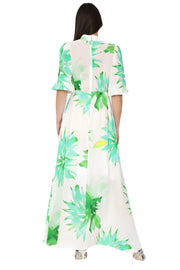 Elena Maxi Dress Soft Green Floral