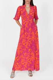 Elena Pink Butterfly Print