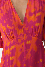 Elena Pink Butterfly Print