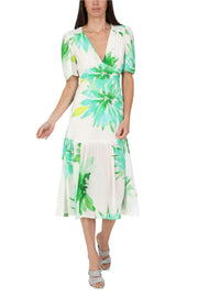 Imelda  Midi Dress Green Floral