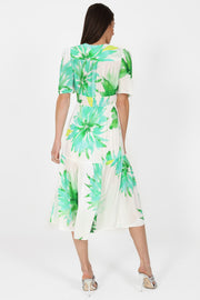 Imelda  Midi Dress Green Floral